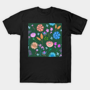 Wild flowers print T-Shirt